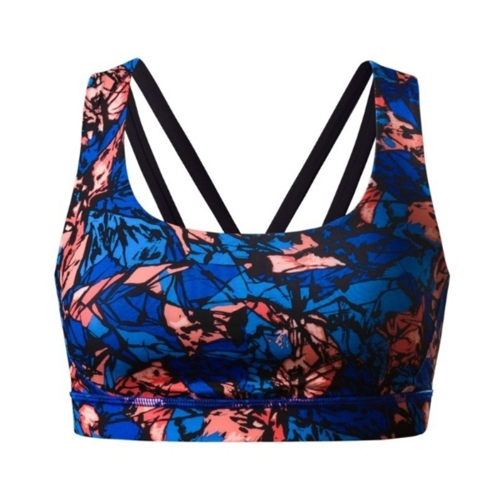 Lululemon Vibrant Blue and Coral Sports Bra